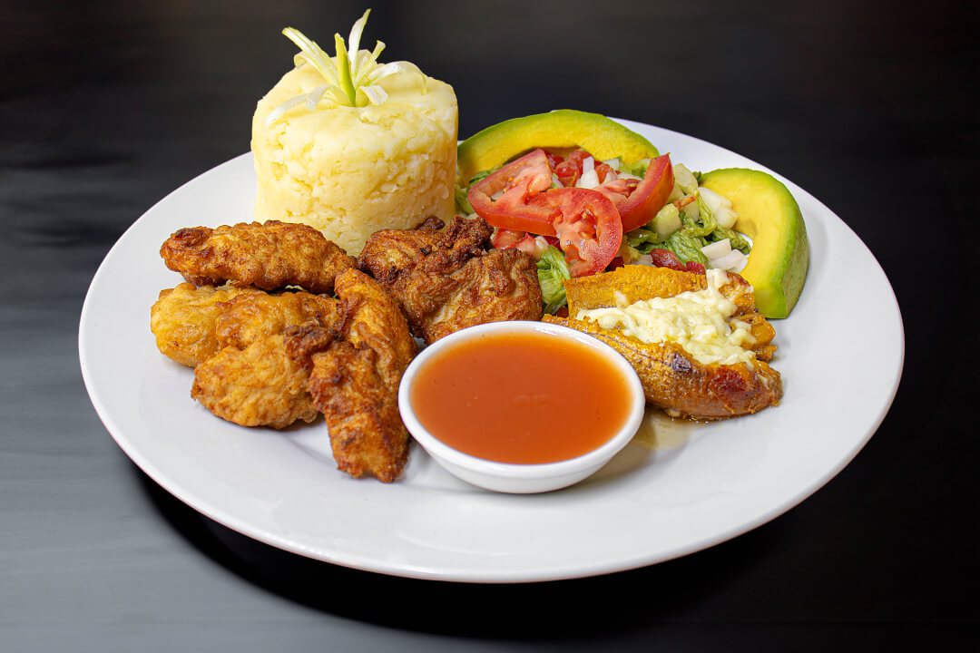 Croquetas de pollo agridulce 