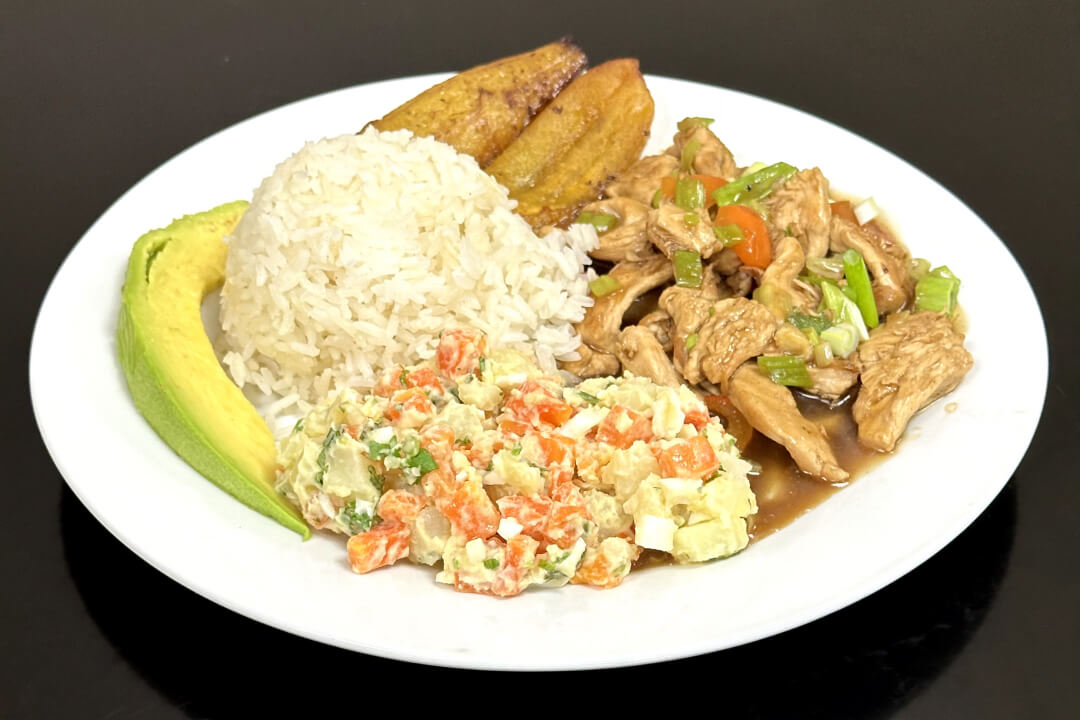 Pollo en salsa de ostras